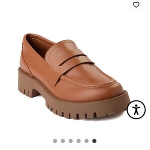 Madden Girl Harlee Platform Penny Loafer- Brown